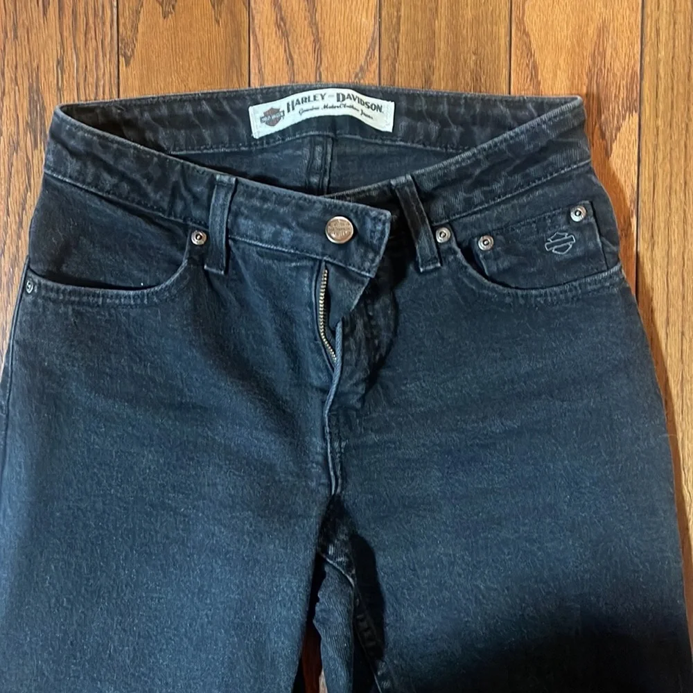 Harley Davidson women’s jeans, black, size 4